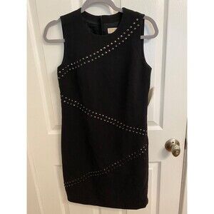 NWT Black Studded MICHAEL KORS Sleeveless Dress - Size 4 Women's - Career Classy